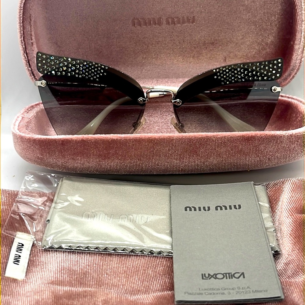 Miu Miu CATWALK EVOLUTION SMU56TS grey/grey silver shaded (KJH-5O0) Sunglasses